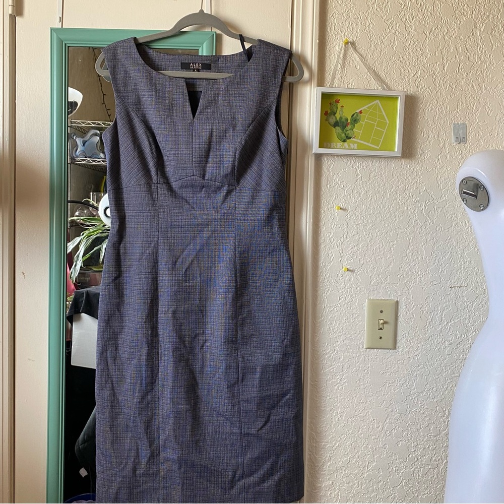 Alex Marie Jumper Dress Black and Gray Size 8